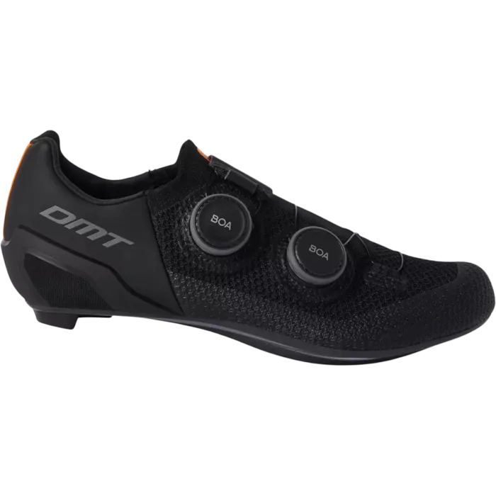 Chaussures Route DMT SH10 Noires | 3D Knit Hybride, Double BOA® L6, Semelle Carbone | Les Équipiers