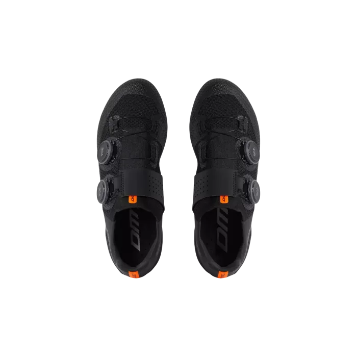Chaussures Route DMT SH10 Noires | 3D Knit Hybride, Double BOA® L6, Semelle Carbone | Les Équipiers