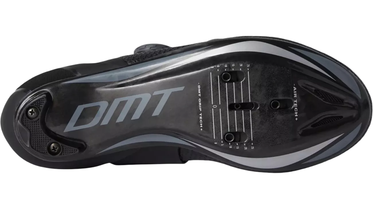 Chaussures Route DMT SH10 Noires | 3D Knit Hybride, Double BOA® L6, Semelle Carbone | Les Équipiers