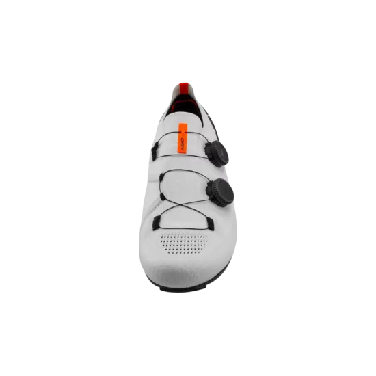 Chaussures Route DMT KR0 Blanc | 3D Knit, Double BOA® Li2, Semelle Carbone SL | Les Équipiers