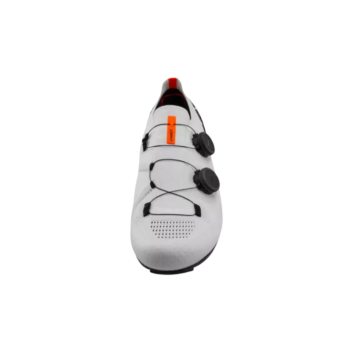 Chaussures Route DMT KR0 Blanc | 3D Knit, Double BOA® Li2, Semelle Carbone SL | Les Équipiers