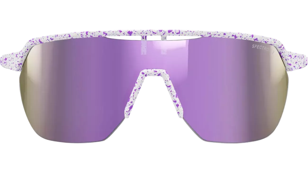 Julbo Frequency Mat Blanc Violet Spectron 3 – Lunettes vélo cyclisme | LesÉquipiers.cc