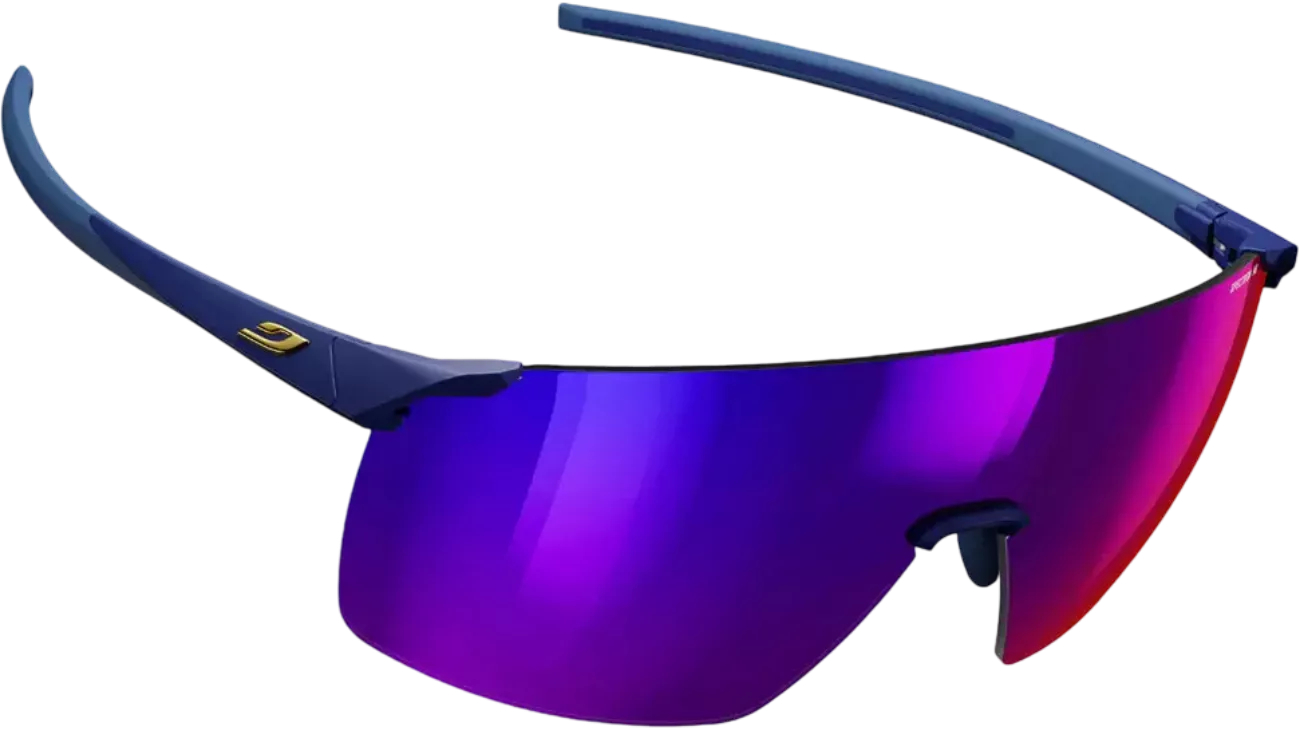 Julbo Faster L Mat Bleu Foncé Or Spectron HD 3 – Lunettes vélo grand visage | LesÉquipiers.cc