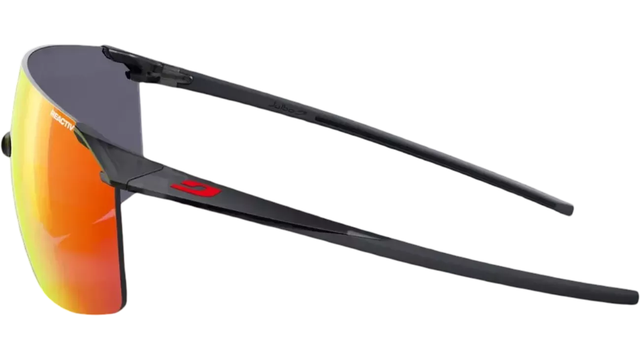 Julbo Faster L Translucide Mat Noir Reactiv 1-3 – Lunettes vélo photochromiques grand visage | Les Équipiers.cc
