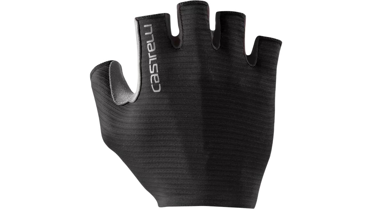 Castelli Espresso Glove – Gant cyclisme court unisexe Light Black | LesEquipiers.cc