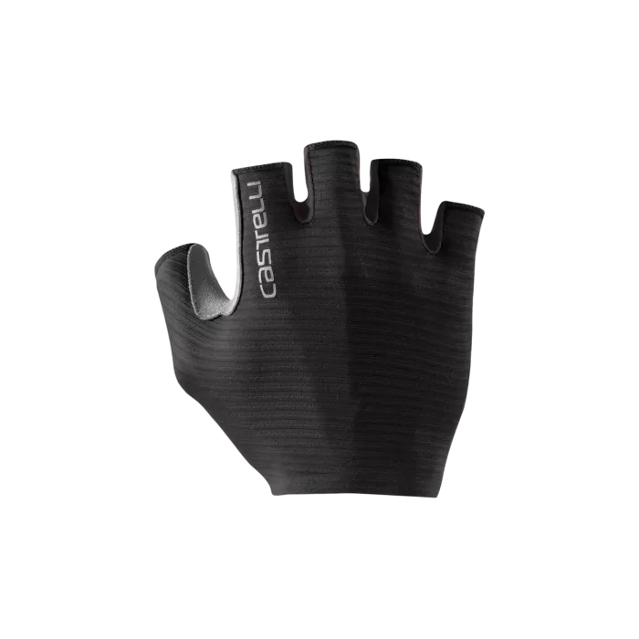 Castelli Espresso Glove – Gant cyclisme court unisexe Light Black | LesEquipiers.cc