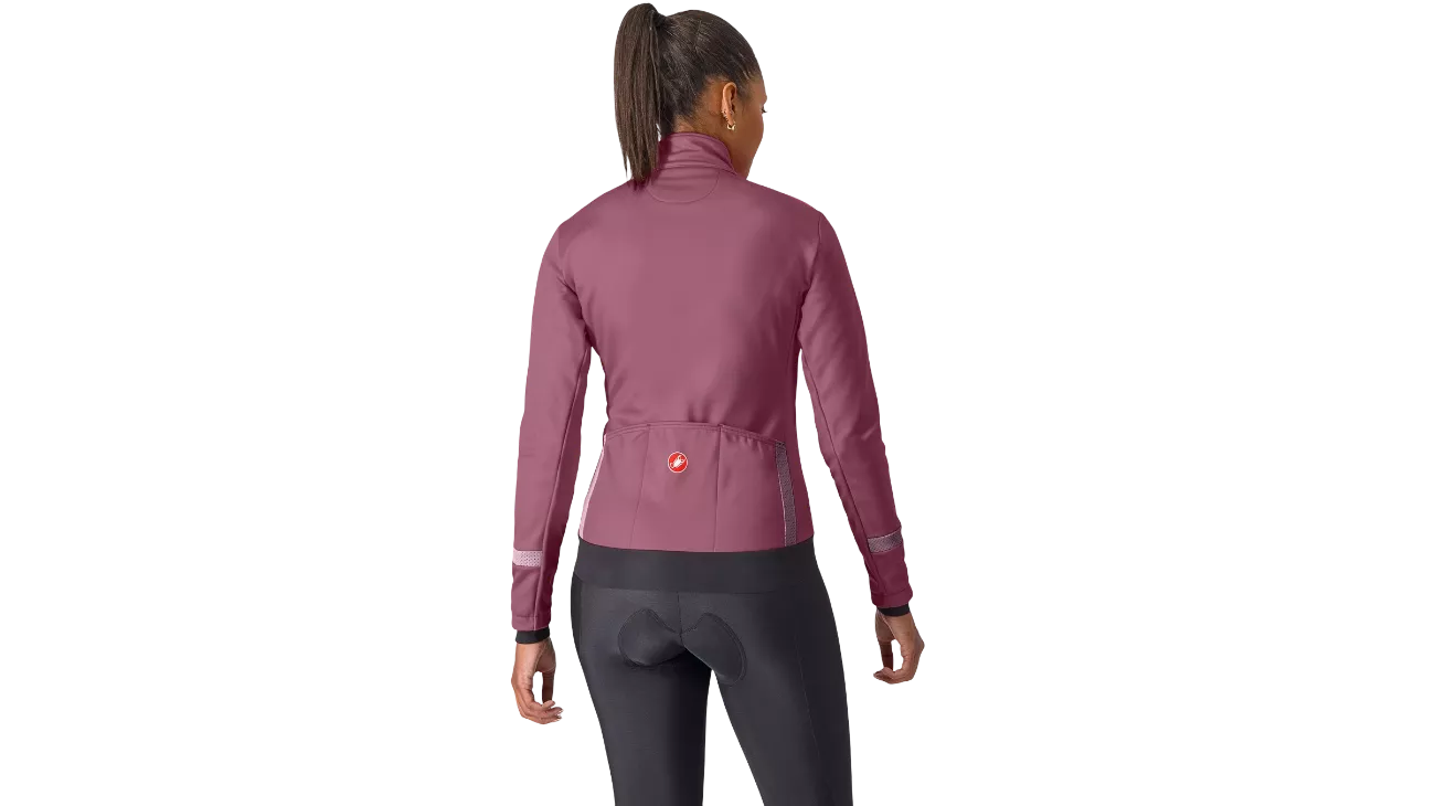 Castelli Dinamica 2 – Veste cyclisme femme GORE-TEX INFINIUM™ WINDSTOPPER® Violet | LesEquipiers.cc