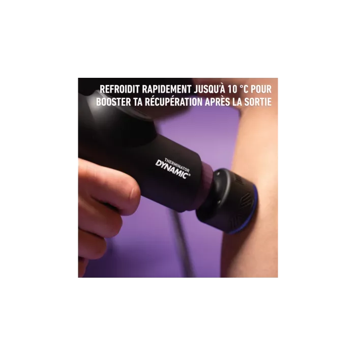 Dynamic Bike Care Therminator® – Pistolet de massage 3 en 1 chaud, froid et percussif pour cyclistes | LesEquipiers.cc