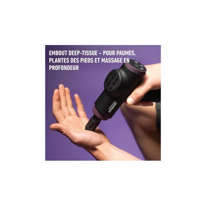 Dynamic Bike Care Therminator® – Pistolet de massage 3 en 1 chaud, froid et percussif pour cyclistes | LesEquipiers.cc