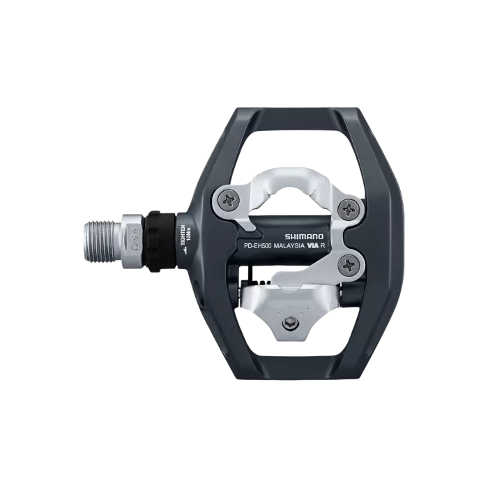 Shimano PD-EH500 – Pédales mixtes SPD double face ville gravel cyclotourisme | LesEquipiers.cc