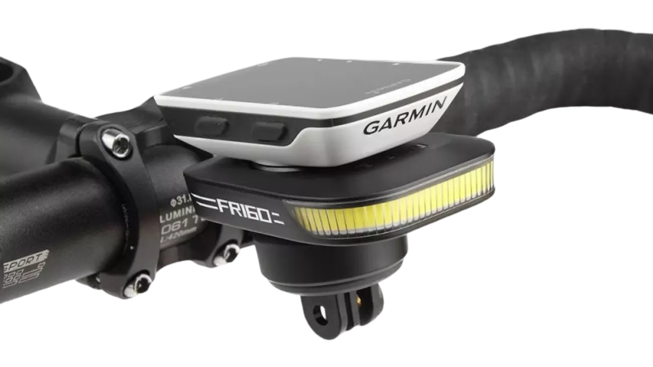 Éclairage Avant Ravemen FR160 ALU - Support GPS Garmin | LesEquipiers.cc