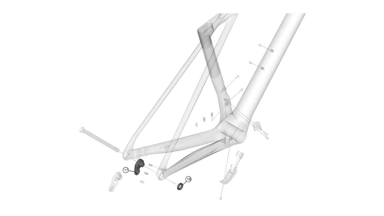 PATTE DE DERAILLEUR POST MOUNT LAPIERRE XELIUS DRS