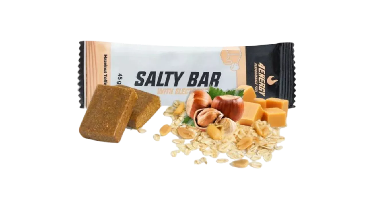 Barre énergétique salée 4Energy Noisette-Toffee 45g | Les Equipiers