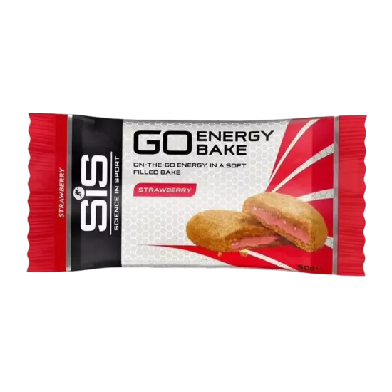 SiS GO Energy Bakes Fraise – Barres énergétiques cyclisme 30 g glucides