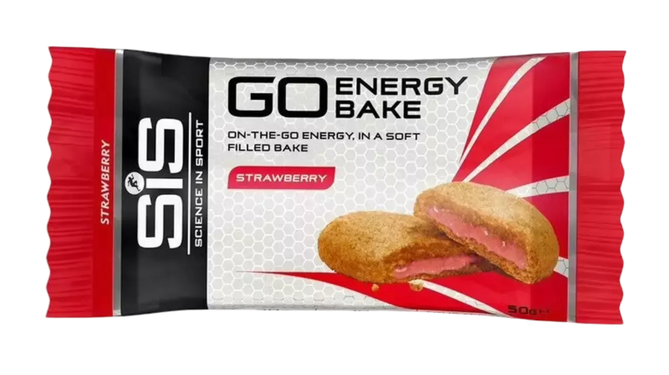SiS GO Energy Bakes Fraise – Barres énergétiques cyclisme 30 g glucides