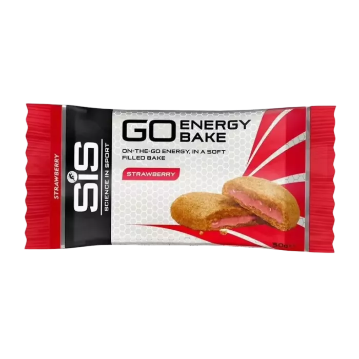 SiS GO Energy Bakes Fraise – Barres énergétiques cyclisme 30 g glucides
