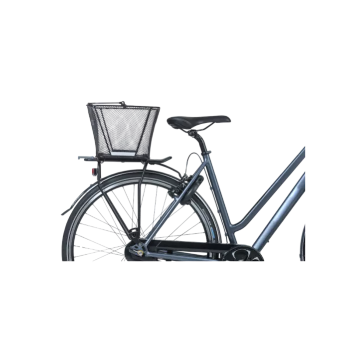 Basil Lesto MIK Panier Arrière Noir - Panier Vélo Acier | LesEquipiers.cc