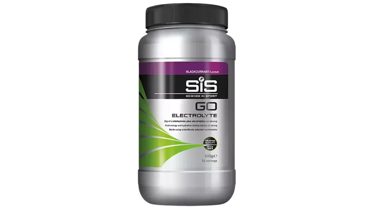 SiS GO Electrolyte 500g – Boisson isotonique cyclisme glucides + électrolytes
