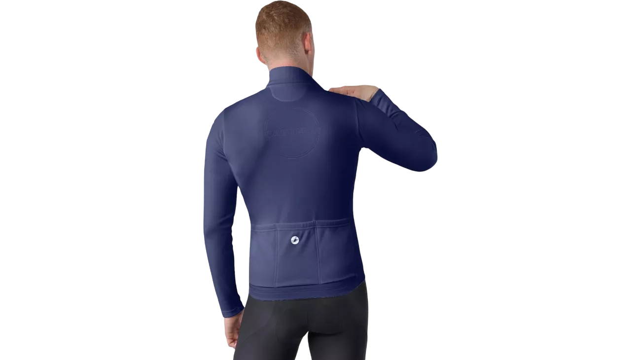 Maillot Homme Castelli Competizione Thermal LS Belgian Blue | LesEquipiers
