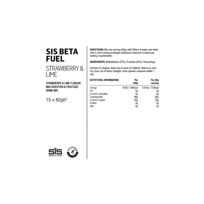 SiS Beta Fuel 80 – Boisson énergétique cyclisme haute dose glucides