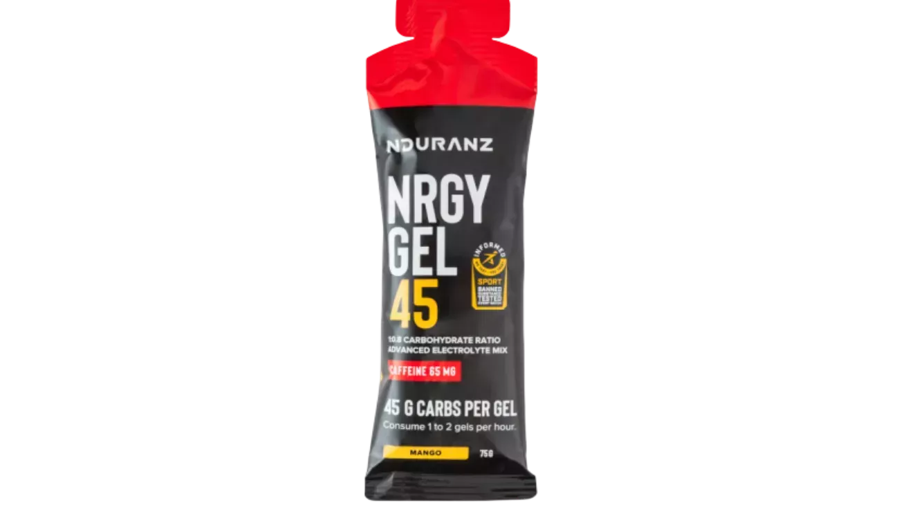 Nduranz Nrgy Gel 45 Caféine – Gel énergétique cyclisme avec boost