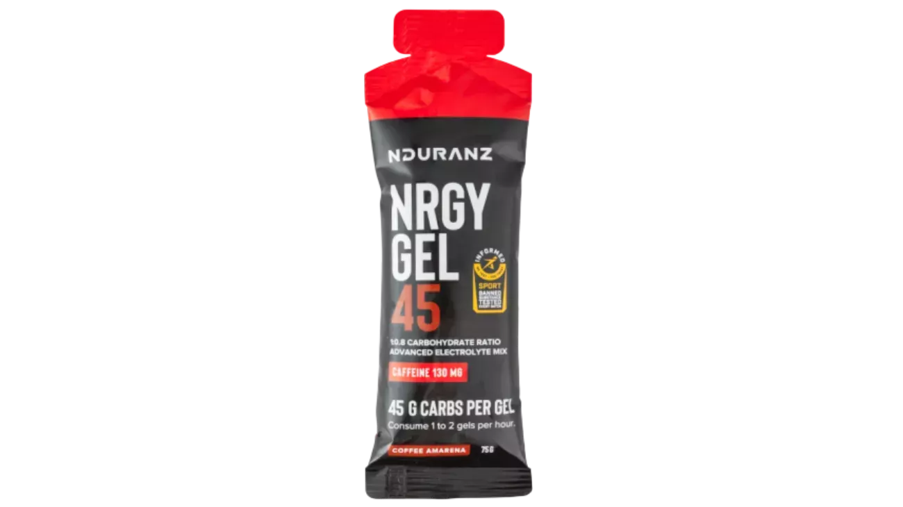 Nduranz Nrgy Gel 45 Caféine – Gel énergétique cyclisme avec boost