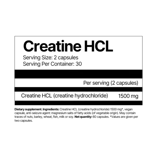 Créatine HCL 4Endurance Pro – Force, Endurance & Explosivité | Complément Sport