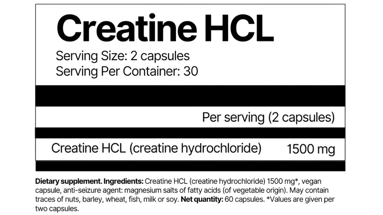 Créatine HCL 4Endurance Pro – Force, Endurance & Explosivité | Complément Sport