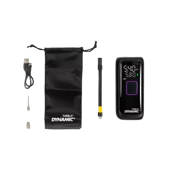 Dynamic Turblo+ – Mini pompe électrique vélo précise et compacte