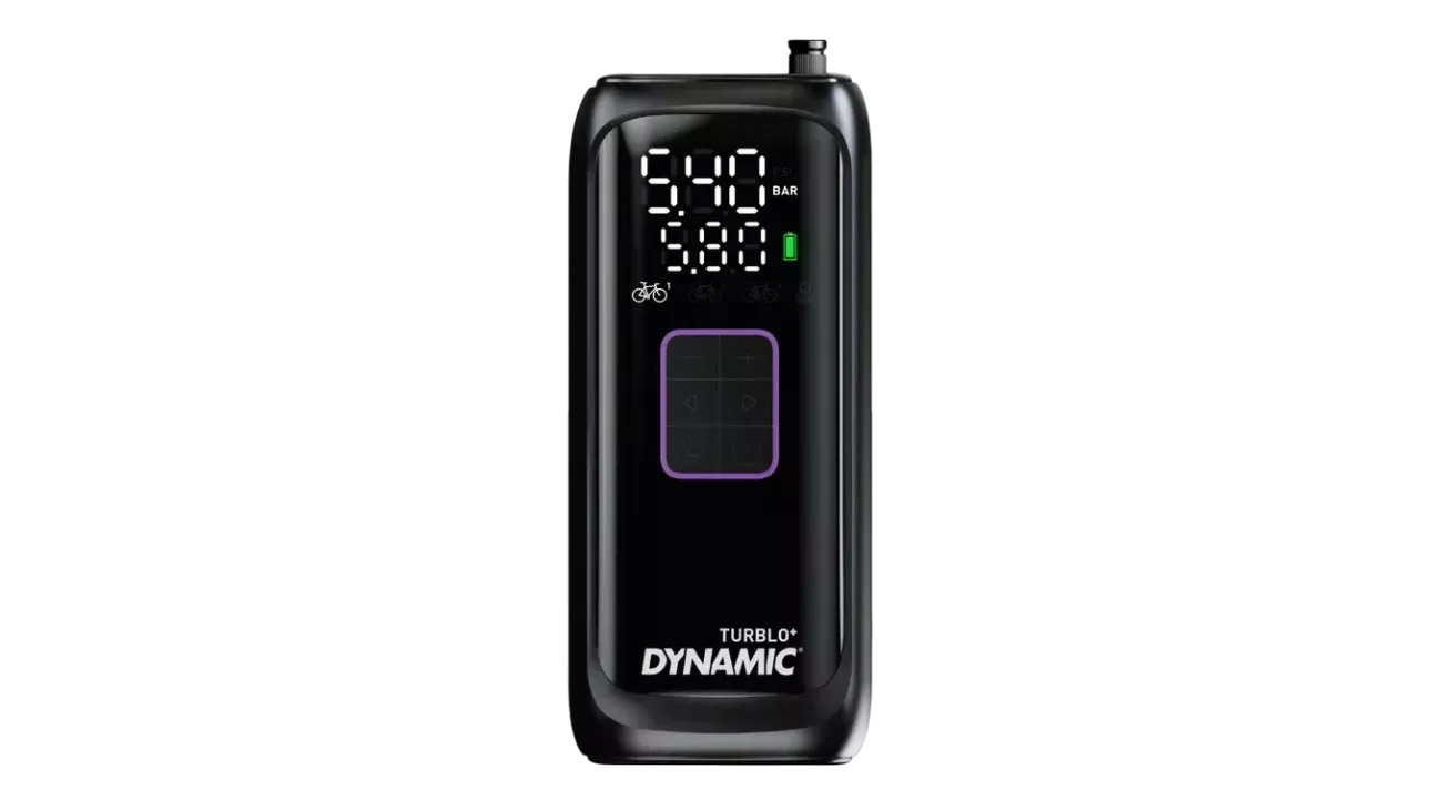 Dynamic Turblo+ – Mini pompe électrique vélo précise et compacte