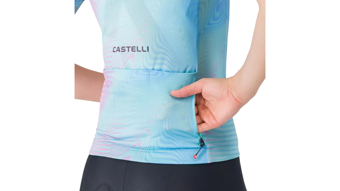 Castelli Cosmic Vortex Jersey Femme - Maillot vélo route respirant