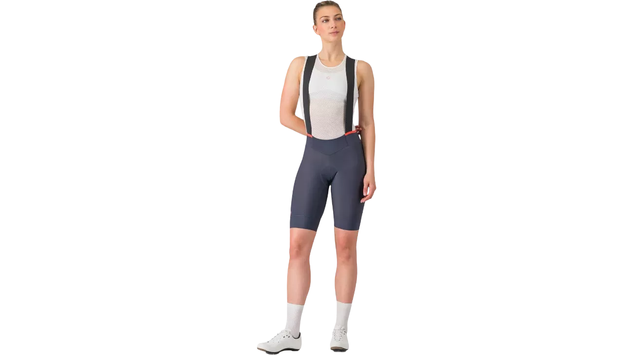 Castelli Prima 2 DT Bibshort Femme - Cuissard vélo à bretelles confortable