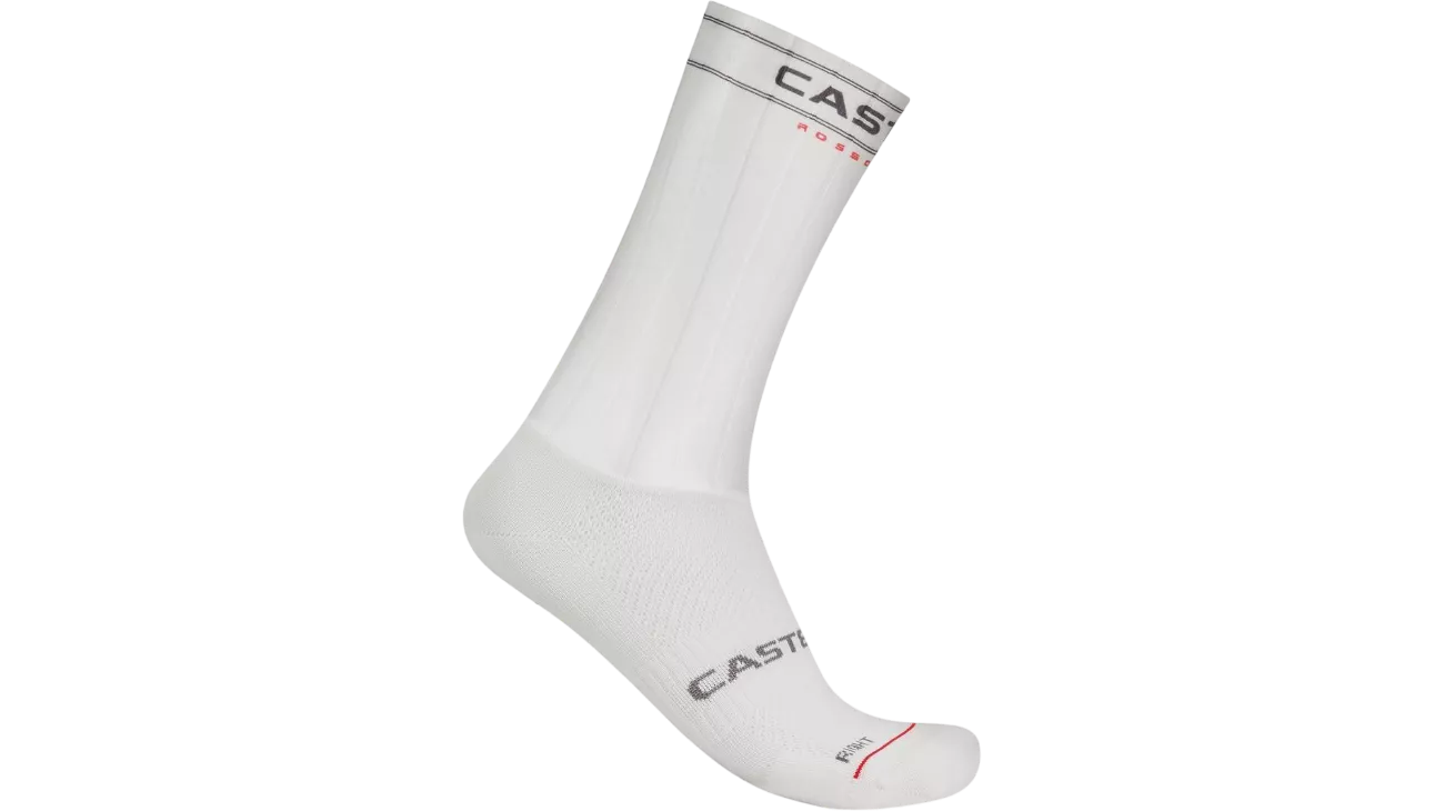 CASTELLI CHAUSSETTES FAST FEET 4 blanche